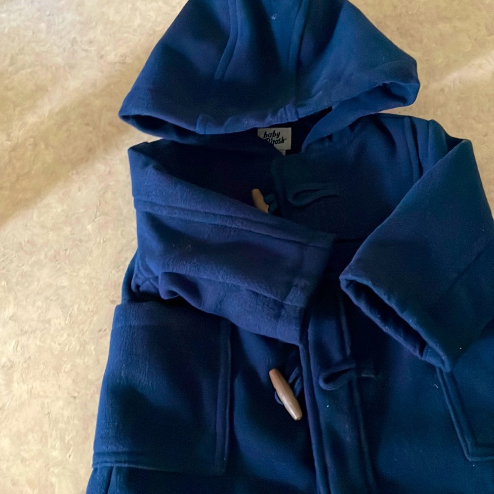 Blue toddler pea coat